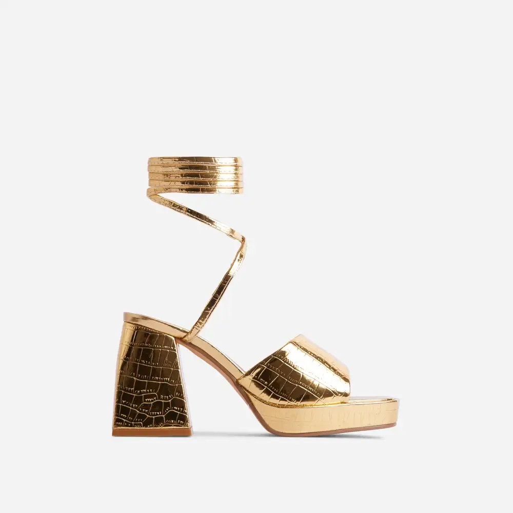 Ego Dreamer Lace Up Square Toe Platform